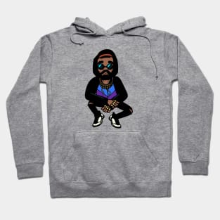 Cool Retro Hip Hop Cartoon Character Hoodie